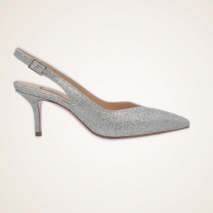Liu-Jo SXX543TX00700532 AUDREY 4 scarpa donna in glitter color argento tacco medio sottile