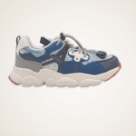 Naturino YAMANO scarpa bambino sneakers modello running in ecopelle blu e bianca