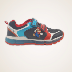 Geox J1644A scarpa bambino sneakers in tessuto/ecopelle con personaggio Super Mario