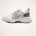 Liu-JoBF2085TX25901111 12:12 01 scarpa donna sneaker bianca e dettagli color argento con zeppa