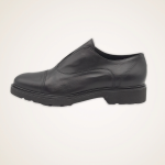 VSL 6930 XL scarpa donna realizzata in pelle nera suola in gomma